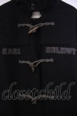 画像2: Karl Helmut / ロゴアップリケダッフルコート  クロ×グレー O-26-01-31-075-EL-CO-IG-OS (2)