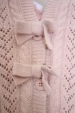 画像2: PINK HOUSE / レース使いリバーシブルニットポンチョ  ピンク O-26-01-31-078-LO-JA-IG-OS (2)