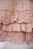 画像3: PINK HOUSE / レース使いリバーシブルニットポンチョ  ピンク O-26-01-31-078-LO-JA-IG-OS (3)