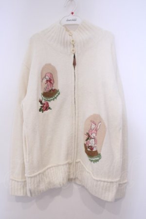 画像: Karl Helmut / アンダーザグラスニットカウチン  アイボリー O-26-01-31-079-EL-TO-IG-OS