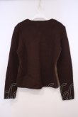 画像2: TOMATSU / ファー切り替えニット 38 ブラウン O-26-01-31-080-LO-TO-IG-OS (2)