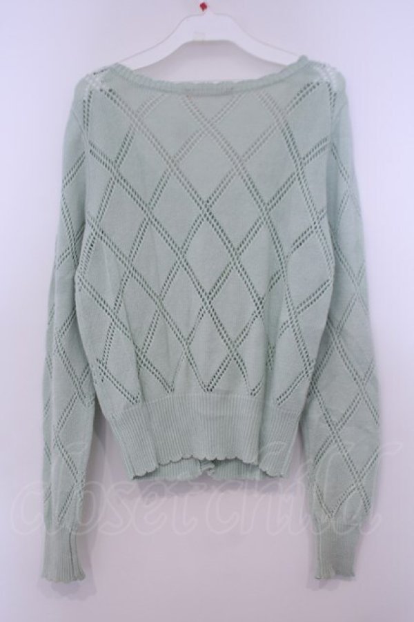 画像3: Fi.n.t / 小花モチーフ付きカーディガン F グリーン O-26-01-31-009-CA-TO-OW-OS (3)