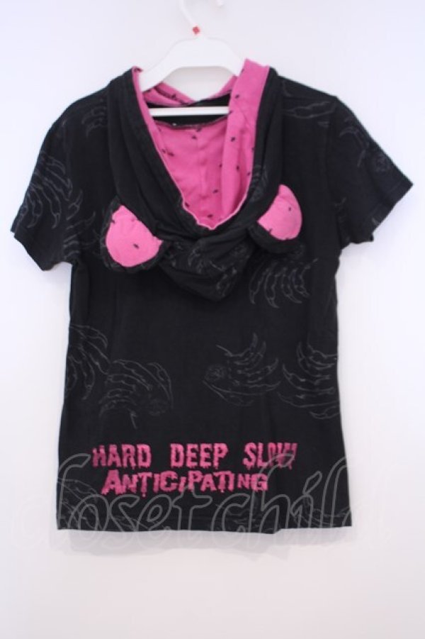 画像3: Channel H / キャットスカルptねこみみパーカー  ブラック O-26-01-31-001-HN-TO-OW-OS (3)