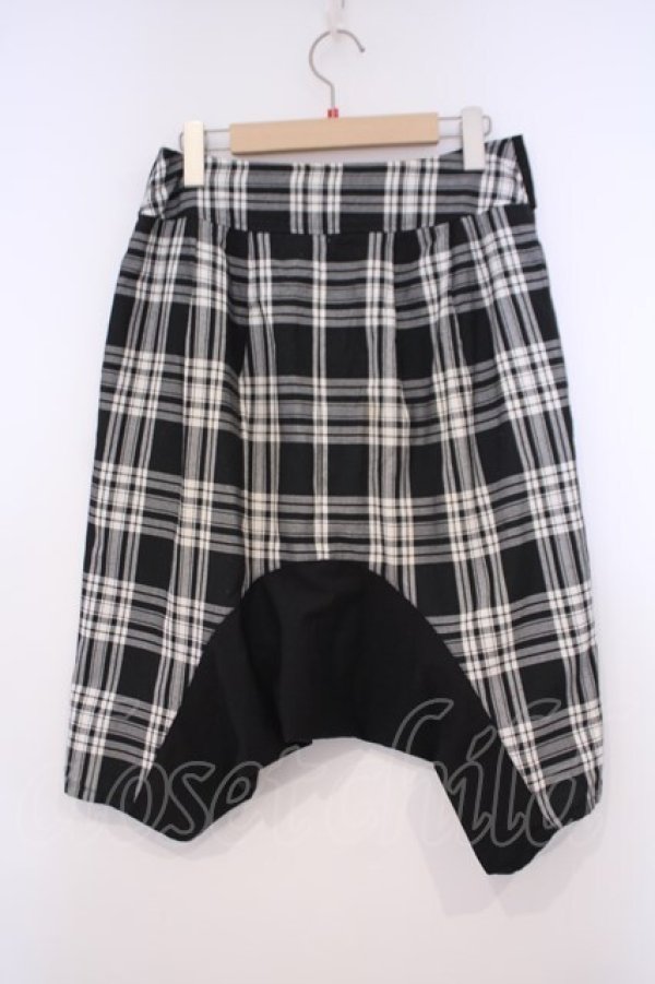 画像2: PEACE NOW / チェックサルエルパンツ M ブラック O-26-01-31-014-PU-PA-OW-OS (2)