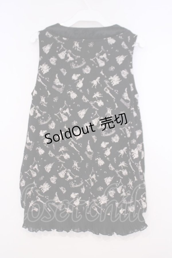 画像2: axes femme / メルヘン柄アウターキャミ M クロ O-26-01-31-018-AX-TO-OW-OS (2)