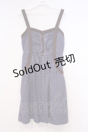 画像: axes femme / レース配色ドットチュニック M パープル O-26-01-31-020-AX-TO-OW-ZT559