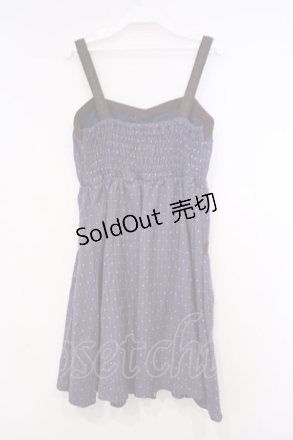 画像2: axes femme / レース配色ドットチュニック M パープル O-26-01-31-020-AX-TO-OW-ZT559 (2)