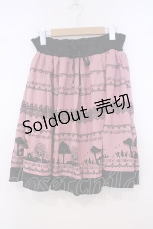 画像: axes femme / バイカラーメルヘンスカート M ピンク×クロ O-26-01-31-021-AX-SK-OW-OS