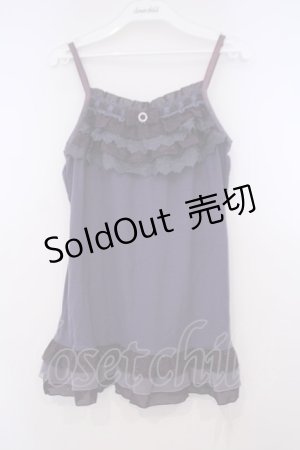 画像: axes femme / ティアードレースキャミソール M パープル O-26-01-31-025-AX-TO-OW-OS