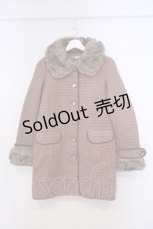 画像: axes femme / キラキラ2色ドットコート  ピンクベージュ O-26-01-31-028-AX-CO-IG-OS