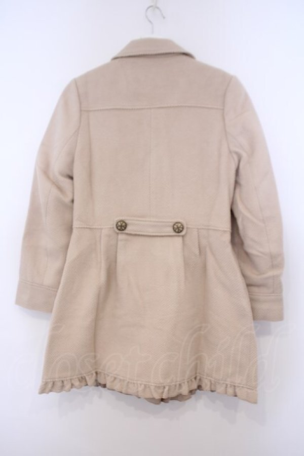 画像2: axes femme / レース配色丸襟コート  ベージュ O-26-01-31-030-AX-CO-IG-ZT0203E (2)