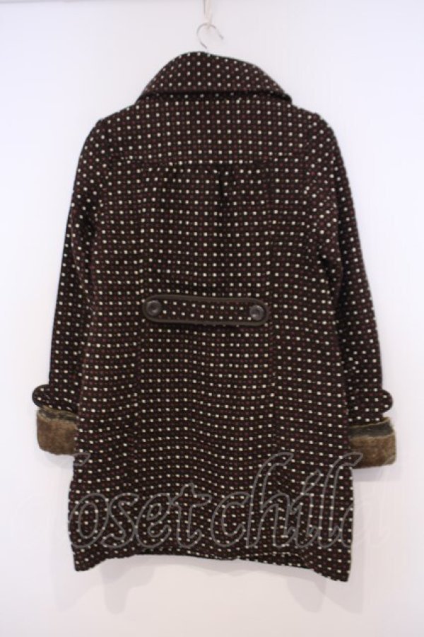 画像2: axes femme / ドットコート M ブラウン O-26-01-31-033-AX-CO-IG-ZT0203E (2)