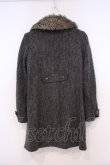 画像2: axes femme / ファーカラー起毛コート M グレー O-26-01-31-034-AX-CO-IG-ZT0203E (2)