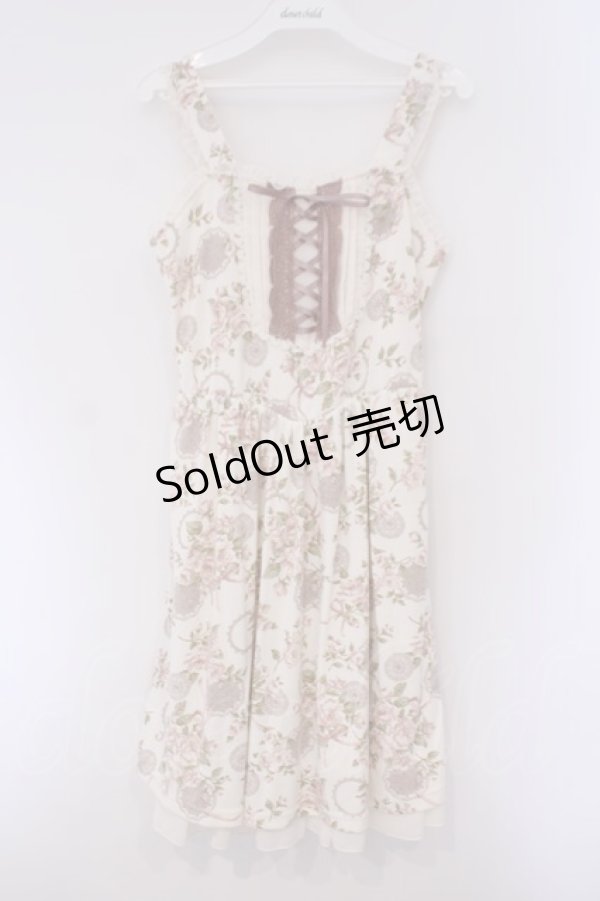 画像1: axes femme / 花柄ワンピース M キナリ O-26-02-03-027-AX-OP-OW-OS (1)