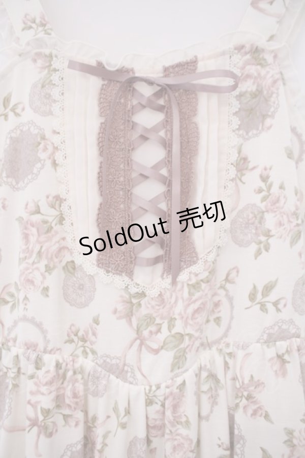 画像2: axes femme / 花柄ワンピース M キナリ O-26-02-03-027-AX-OP-OW-OS (2)