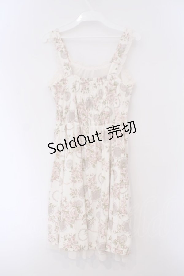 画像3: axes femme / 花柄ワンピース M キナリ O-26-02-03-027-AX-OP-OW-OS (3)