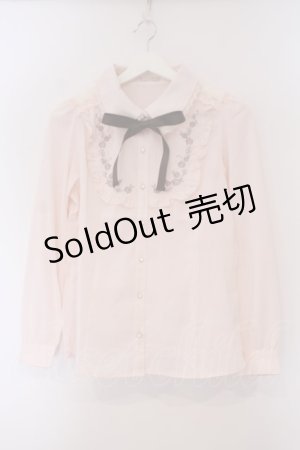 画像: axes femme POETIQUE / 薔薇刺繍ブラウス M ピンク O-26-02-03-030-AX-BL-OW-OS