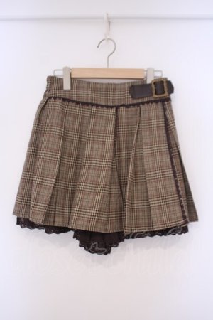 画像: axes femme POETIQUE / ベルトデザインキュロット M ブラウン O-26-02-03-036-AX-SK-OW-OS