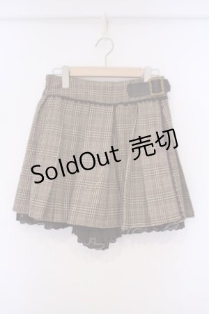 画像: axes femme POETIQUE / ベルトデザインキュロット M ブラウン O-26-02-03-036-AX-SK-OW-ZT608