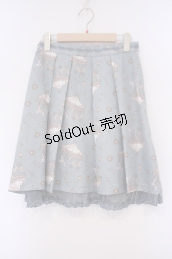 画像1: axes femme / メリーゴーランドスカート M グリーン O-26-02-03-038-AX-SK-OW-ZT608 (1)