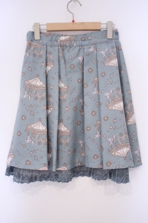 画像2: axes femme / メリーゴーランドスカート M グリーン O-26-02-03-038-AX-SK-OW-OS (2)