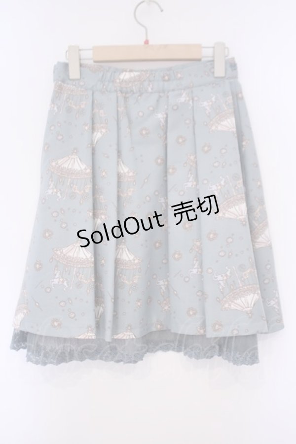 画像2: axes femme / メリーゴーランドスカート M グリーン O-26-02-03-038-AX-SK-OW-ZT608 (2)