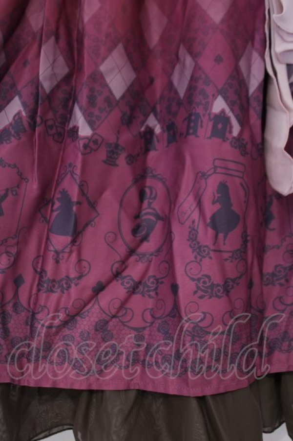 画像2: axes femme POETIQUE / Disney ドリームパネル柄スカート M ピンク O-26-02-03-041-AX-SK-OW-OS (2)