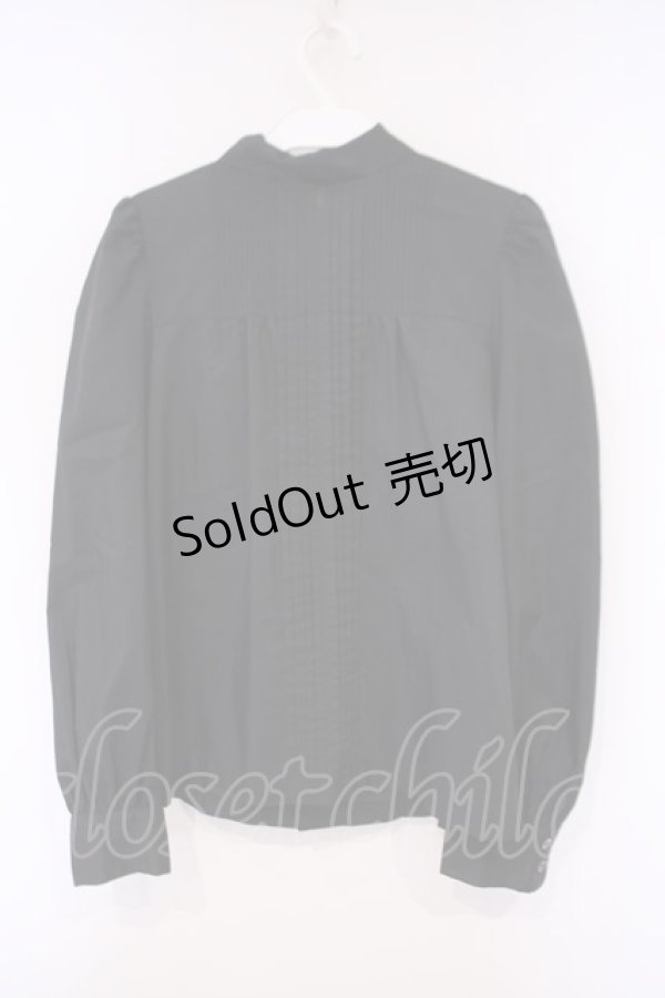 画像3: Jane Marple / ピンタックボウタイブラウス M クロ O-26-02-03-048-JM-BL-OW-OS (3)