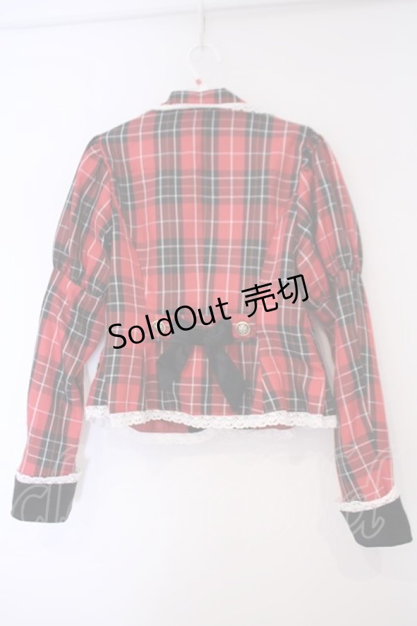 画像3: Eri Aino's collaboration / TT*AINCHKベロアジャケット　シャーロットの水曜日 ジャケット M アカチェック O-26-02-03-052-LO-JA-IG-OS (3)