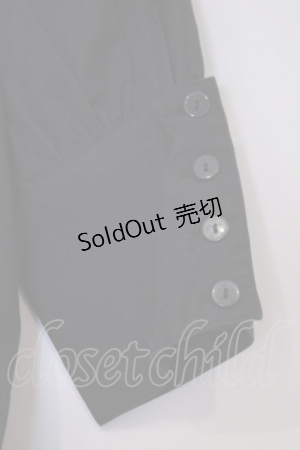 画像2: MIHO MATSUDA / 5部袖ブラウス  ブラック O-26-02-03-1041-GO-BL-OW-OS (2)