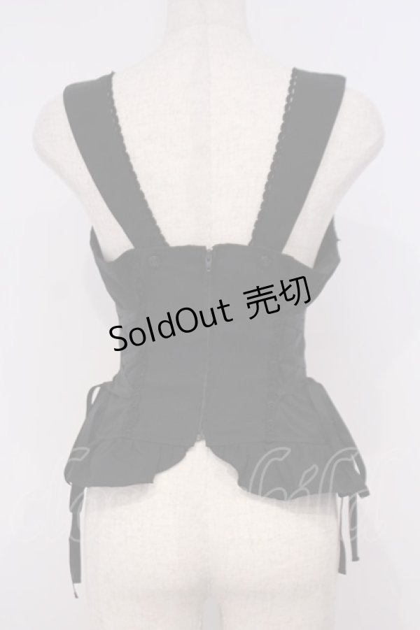 画像3: MIHO MATSUDA / サイドレースアップビスチェ  ブラック O-26-02-03-1042-GO-TO-OW-OS (3)