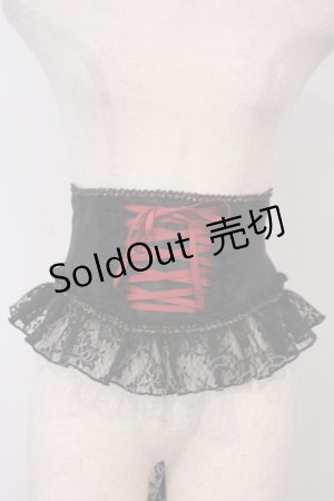 画像: Enchantlic Enchantilly / ローズレースリボンコルセット  クロ×アカ O-26-02-03-1045-LO-TO-OW-OS