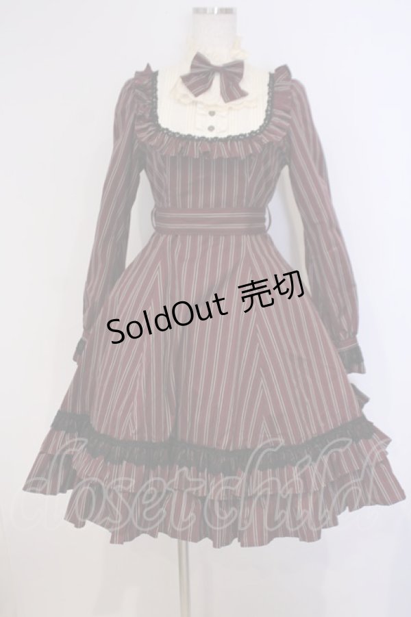画像1: Victorian maiden / クラシカルドールドレス  ワイン O-26-02-03-1048-CL-OP-OW-OS (1)