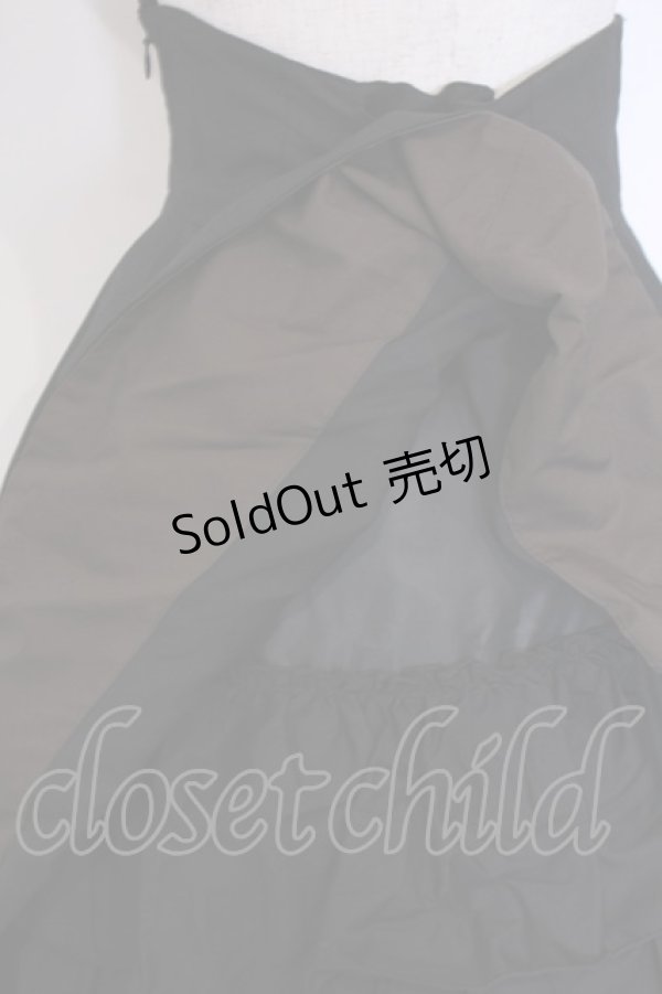 画像3: BPN / 後ろバッスルロングスカート M ブラック O-26-02-03-1049-GO-SK-OW-OS (3)