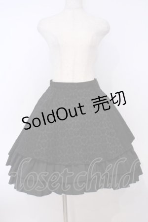 画像: MIHO MATSUDA / ダマスク柄スカート  ブラック O-26-02-03-1054-GO-SK-OW-OS