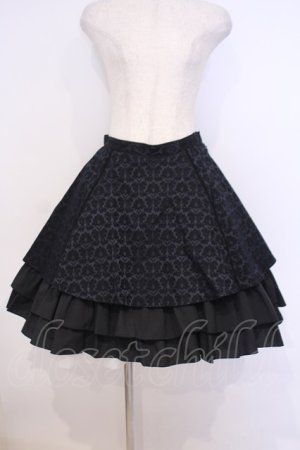 画像: MIHO MATSUDA / ダマスク柄スカート  ブルー O-26-02-03-1055-GO-SK-OW-OS