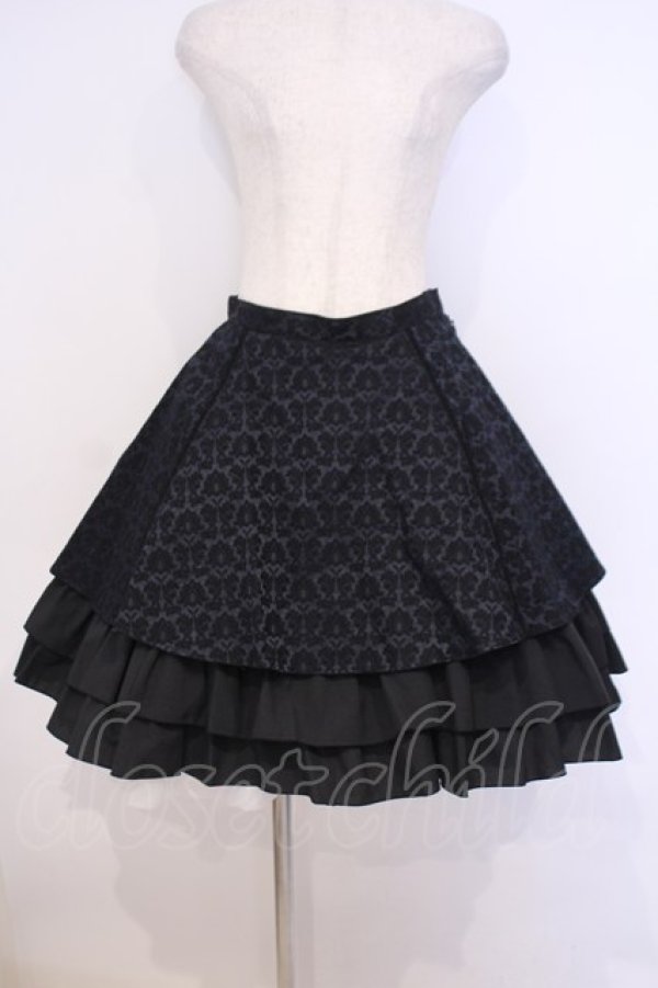 画像1: MIHO MATSUDA / ダマスク柄スカート  ブルー O-26-02-03-1055-GO-SK-OW-OS (1)