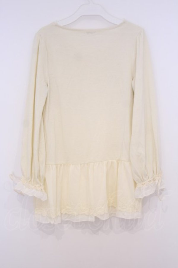 画像3: axes femme / レース使いロングインナー M アイボリー O-26-02-03-1007-AX-TO-IG-OS (3)