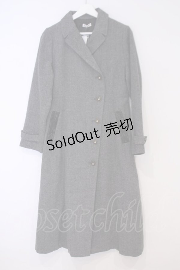 画像1: axes femme / 連釦テーラーカラーコート L グレー O-26-02-03-1010-AX-CO-IG-ZTC009 (1)