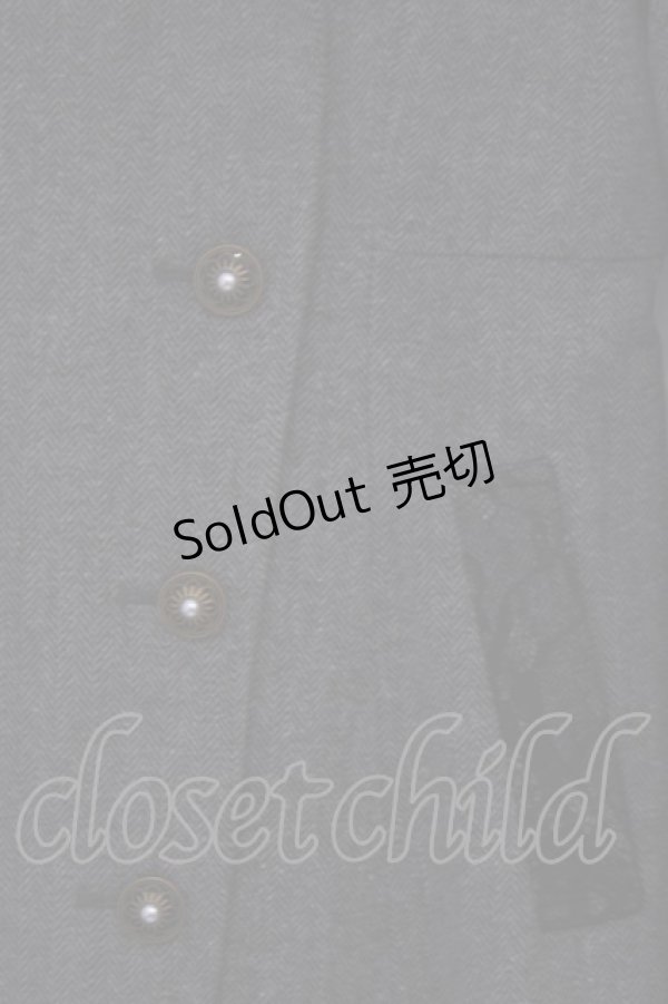 画像2: axes femme / 連釦テーラーカラーコート L グレー O-26-02-03-1010-AX-CO-IG-ZTC009 (2)