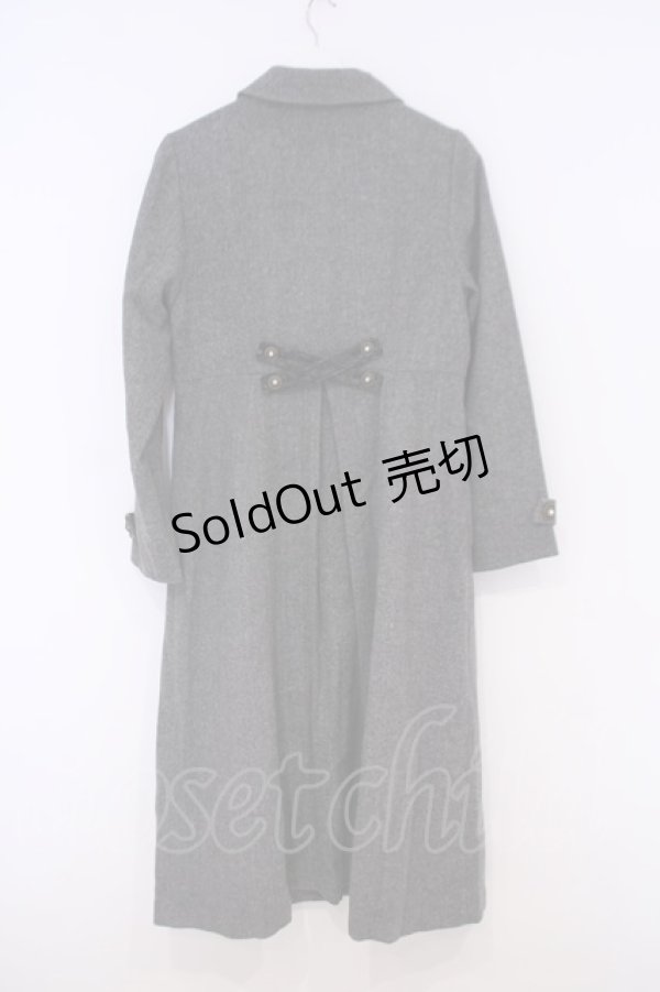 画像3: axes femme / 連釦テーラーカラーコート L グレー O-26-02-03-1010-AX-CO-IG-ZTC009 (3)