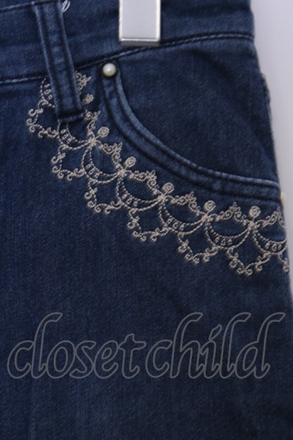 画像2: axes femme / 裏起毛デニムパギンス M インディゴ O-26-02-03-1015-AX-PA-IG-OS (2)