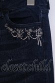 画像2: axes femme / ローズブーケ刺繍デニム S インディゴ O-26-02-03-1017-AX-PA-IG-OS (2)
