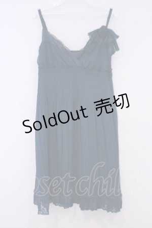 画像: axes femme / シフォンプリーツキャミソールワンピース M ターコイズ O-26-02-03-1003-AX-OP-IG-OS