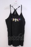 画像1: WORLD WIDE LOVE！(Rydia) / スカル刺繍キャミソール 1 ブラック O-26-02-03-1026-PU-TO-OW-OS (1)