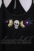 画像2: WORLD WIDE LOVE！(Rydia) / スカル刺繍キャミソール 1 ブラック O-26-02-03-1026-PU-TO-OW-OS (2)