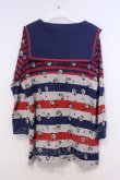 画像3: Candy Stripper / ペペボーダーセーラ-チュニック 2 ネイビー×レッド×グレー O-26-02-03-1029-PU-TO-OW-OS (3)