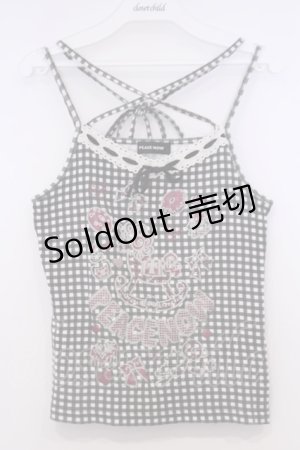 画像: PEACE NOW / ラメptギンガムキャミソール M ブラック O-26-02-03-1032-PU-TO-OW-OS