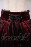 画像2: ATELIER PIERROT / Adenophora Lace-Up Skirt  ワイン O-26-02-03-005-EL-SK-OW-OS (2)