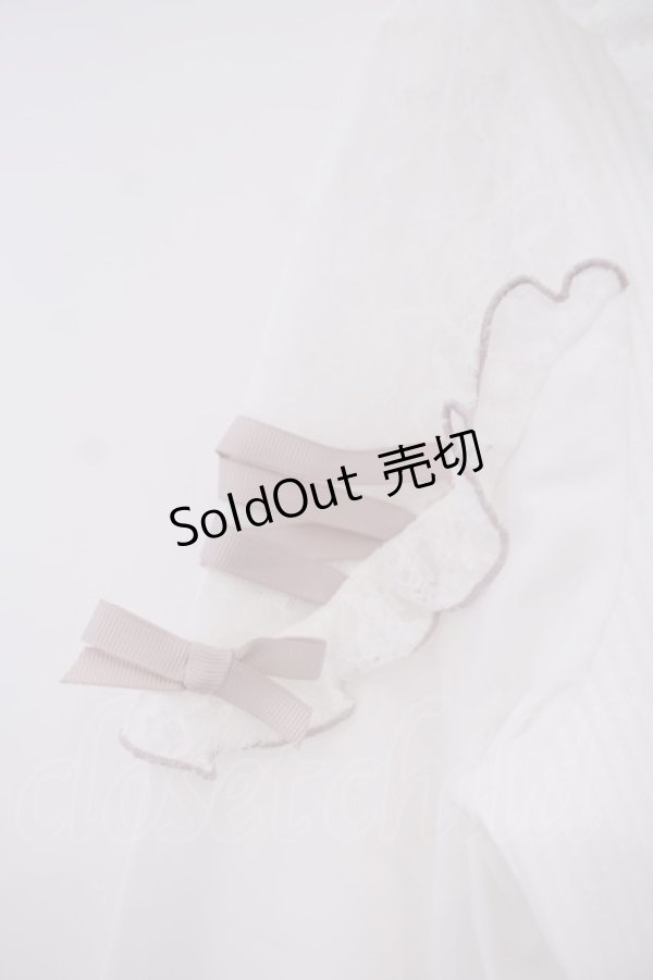 画像3: LIZ LISA / ティアラリボンリブカットブラウス  シロ×ピンク O-26-02-03-062-LO-BL-IG-OS (3)